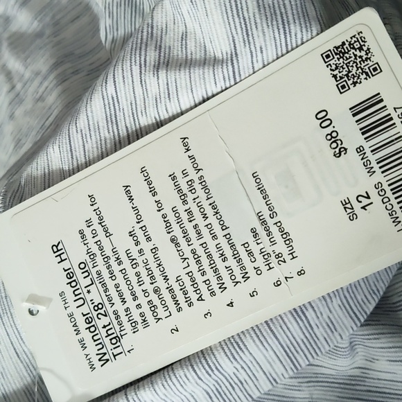 Lululemon Wunder Under HR Tight sz 12 Nimbus Battleship NEW - Picture 9 of 11
